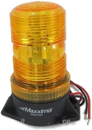 Flashing 5" Round Warning Strobe 3 Amber Surface Light M42705Y