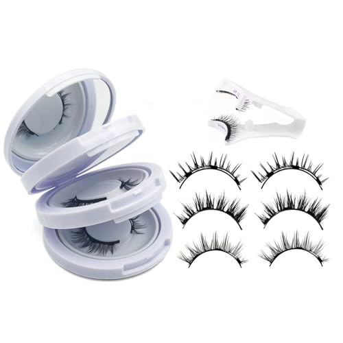 Meylora Magnetic Lashes 2026 New Magnetic Eyelashes with Applicator Natural Look No Glue Needed Reusable Eyelashes Kit for Women(02+06+07)
