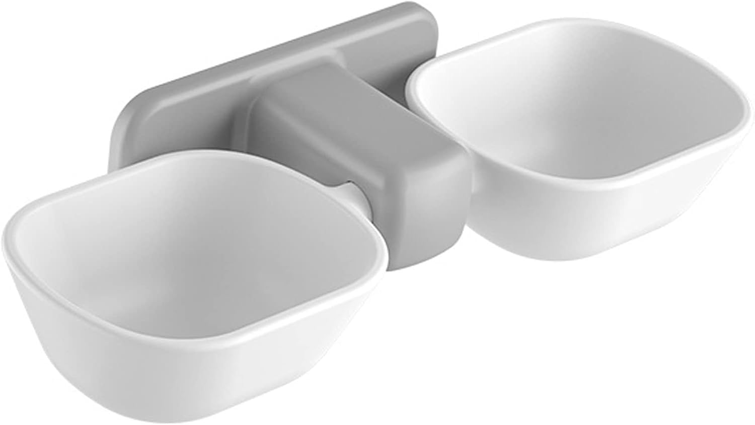 Meals Grade Hanging Cat Meals Bowls Simple Set up Peak Adjustable Giant Capability Thickening Wall Mount Pet Bowl for Canine (White)