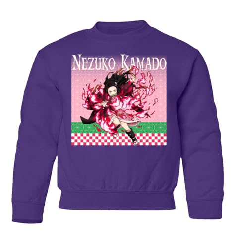 RIVEBELLA Nezuko Kamado Demon Anime Manga Series Youth Crewneck Sweater