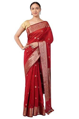 Mela Bazaar Banarasi Cotton Silk Saree