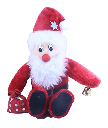Image of Tickles Santa Claus Christmas with Potli Stuffed Plush Soft Toy for Kids Room (Color: Red Size:55 cm)