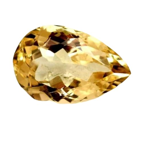 Citrine naturelle poire 15 mm pour façonner un collier ensoleillé ou une bague bohème chic