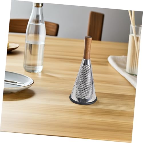Rallador de Cocina de Acero Inoxidable con Mango de Madera miniatura 5