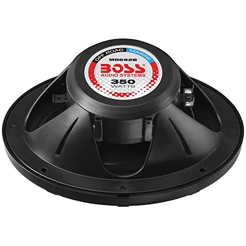 Image of BOSS Audio Systems MR692B 6 x 9 inch Marine Boat Stereo Speakers - 150 Watts (per Pair), Coaxial, 2 Way, Full Range, Weatherproof, Sold in Pairs