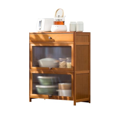 Armoire de cuisine autoportante avec petits tiroirs et meuble de rangement sur pied multicouche