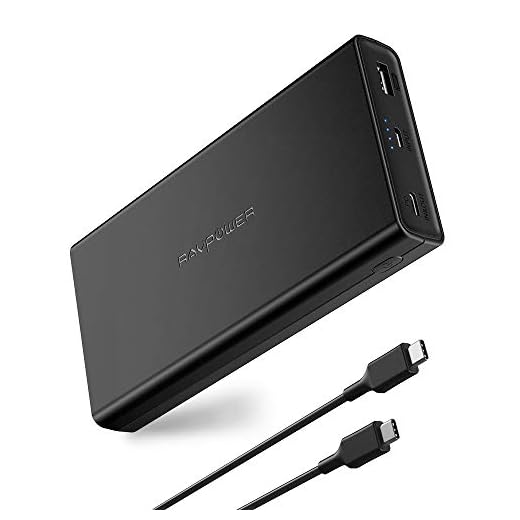 RAVPower Chargeur Portable USB C 20100mAh Power Delivery 45W PD 3.0, Batterie Externe Sortie 45W USB C et iSmart USB Compatible avec MacBook, Nintendo Switch, Dell XPS 15, Galaxy S9, iPhone Xs, etc.