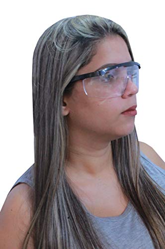 Oculos de Proteção Epi Individual Segurança Rj Incolor Lentes Filtram 99% Da Radiação Uva E Uvb Regu