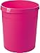 HAN Papierkorb GRIP, 18 Liter, mit 2 Griffmulden, stabil, rund, Trend Colour pink