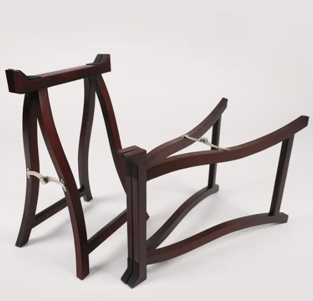 人気商品】(13弦用) A型スタンド 上質 折りたたみ式 立奏台 お琴/お箏 トップ Cific お琴 古筝スタンド 立奏台 折りたたみ式 高さ調節可能 上質 A型 スタンド (ローズウッド色)