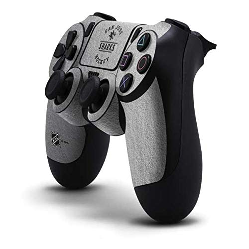 Skinit Decal Gaming Skin Compatible with PS4 Controller - Officially Licensed NHL San Jose Sharks Black Text Design