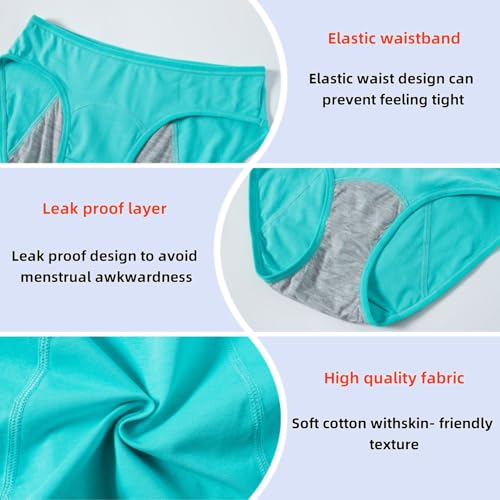 Demifill Teens Cotton Briefs Underwear Girls Period Underwear Soft Panties For Teens3