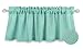 Aiking Home Pure 100% Faux Linen Window Valance - Size 56 inch x 16 inch, Aqua