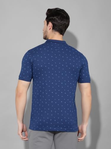 Image of Dollar Cotton Rich Fabric Printed Men's Polo T-Shirt | All-Over Prints | Embroidery Logo Branding on Pocket | Wide Array of Attractive Colours & Prints