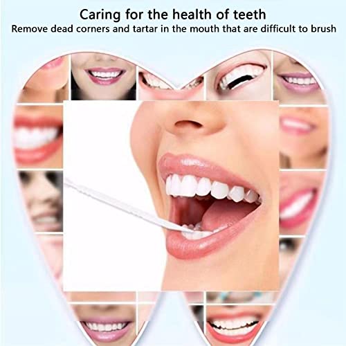 BSITSSS 200 Stück Interdentalbürsten, Zahnzwischenraumbürsten Extra Fein Zahnreinigung Zwischenräume, Weiche Silikon Adaptive Zahnstocher Tragbarer Zahnseide Stick Für Sanfte & Effiziente(Blau) – Bild 8