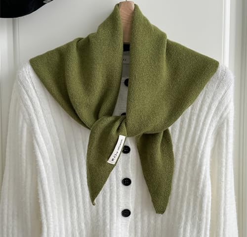 Wool Triangle Scarf, Women's Winter Hijab Girls Streetwear Accessories Triangle Shawl Autumn and Winter Warm Shawl2
