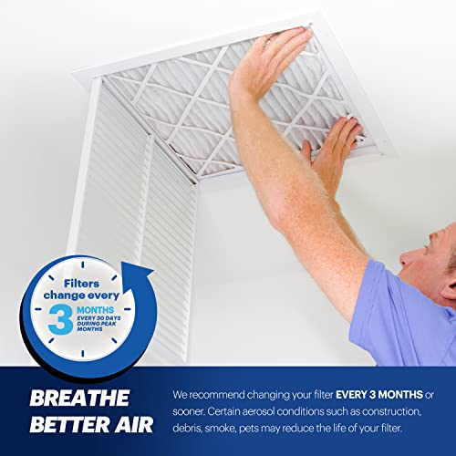 Image of BNX TruFilter 18x24x1 Air Filter MERV 13 (6-Pack) - MADE IN USA - Electrostatic Pleated Air Conditioner HVAC AC Furnace Filters for Allergies, Pollen, Mold, Bacteria, Smoke, Allergen, MPR 1900 FPR 10