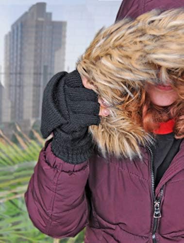 360 Rag Wool Glomitt Flip Mitten 3M Thinsulate Lined Tan - Image 5