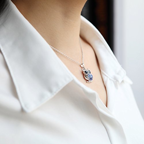 NEOGLORY Platinum Plated Hot Selling Charm Owl Pendant Necklace with Jewelry For Women Girl Mother's Gift 2018 New Box - Image 3