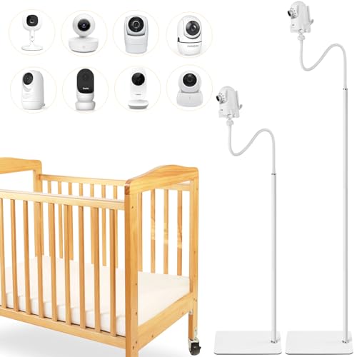 iTODOS Baby Monitor Floor Stand Holder Mount compatible with Infant Optics DXR-8 Pro,Nanit Pro &...
