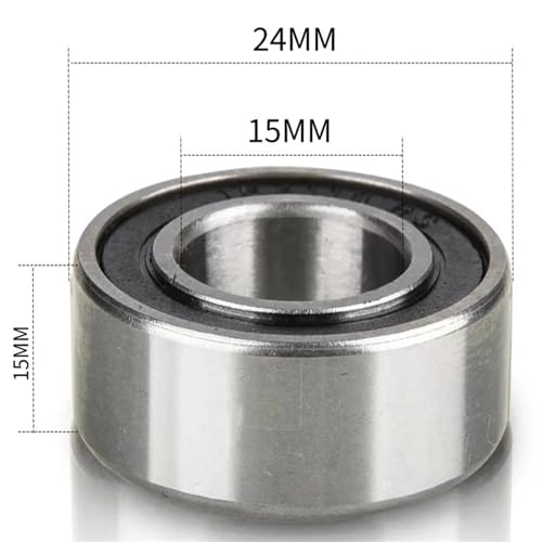 Roulement rigide à billes MR152415-2RS double rangée 15x24mm