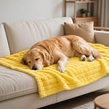 Emotional Support Blanket for Dogs, Yellow Dog Blanket (Yellow,27x39in)