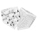 aden by aden + anais Bandana Bib, 100% Cotton Muslin, Soft Absorbent 3 Layers, Adjustable, 8.5" X 16", 2 Pack, Pasture Sheep