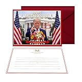 Trump Mother’s Day Card - Funny Mother's Day Gift for Mom, Wife, Grandma - Make Mother’s Day Great Again Presidential Greeting Card with Red Envelope, Premium 5x7 White House Style Stationery