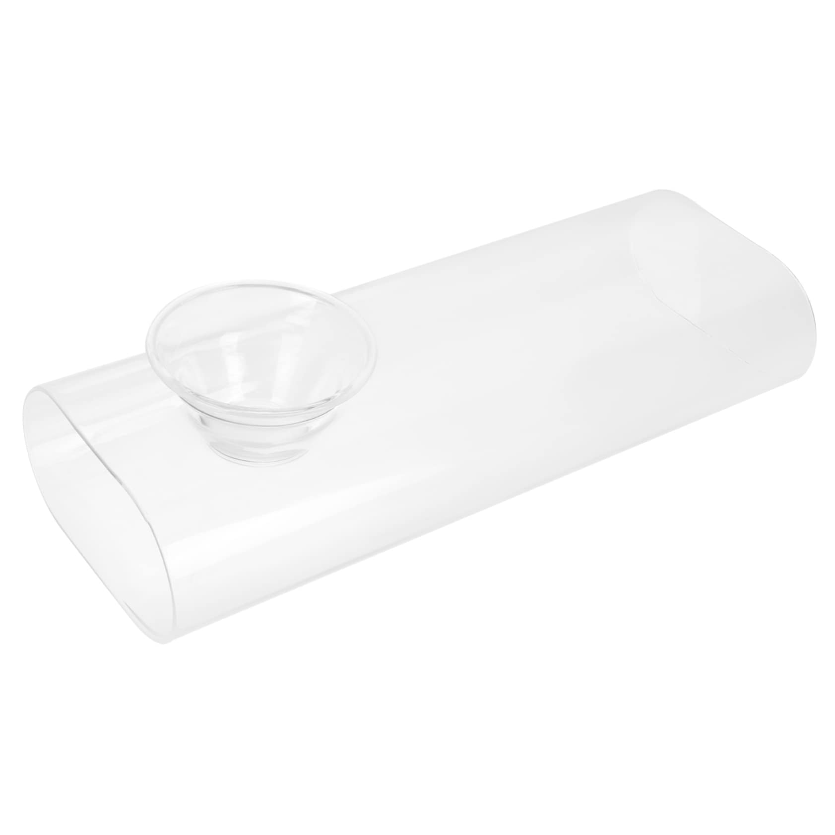 Veemoon Saladier Verre avec Récipient à Glace Carbonique pour Bar Et Desserts Individuels Bol Transparent Décoratif pour Fruits Et Salades