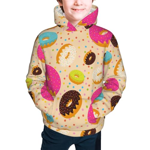 Donuts Kid Hoodies Boys Sweatshirts Girls Pullover with Pocket3