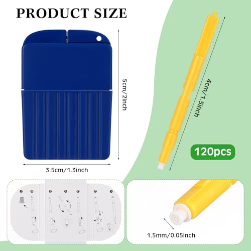TrelaCo 120 Pcs Hearing Aid Wax Guard Filters Hearing Aid Hearing Cleaning Kit Hearing Aid Filters Cleaning Tool Accessories, 15 Pack (1.5mm)