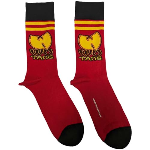 Wu-Tang Clan 'Wu-Tang Stripes' (Red) Socks (One Size = UK 7-11)