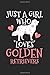 Produktbild Just A Girl Who Loves Golden Retrievers Gift for Birthdays and Christmas: Notebook & Journal Ruled 120 Pages 6x9