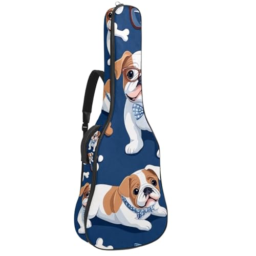 Sac guitare acoustique bouledogue imperméable pour transporter votre musique à pied ou à vélo