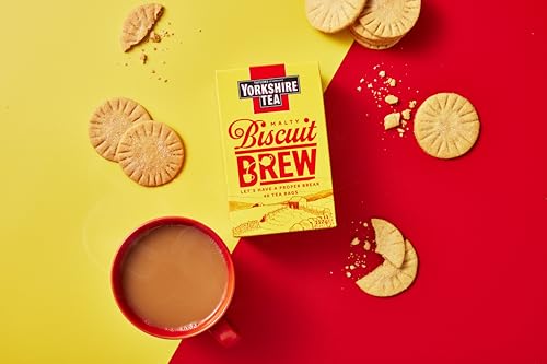 Yorkshire Tea Malty Biscuit Brew Tea - Tastes Like Biscuit And Tea - 40 Tea Bags 112g