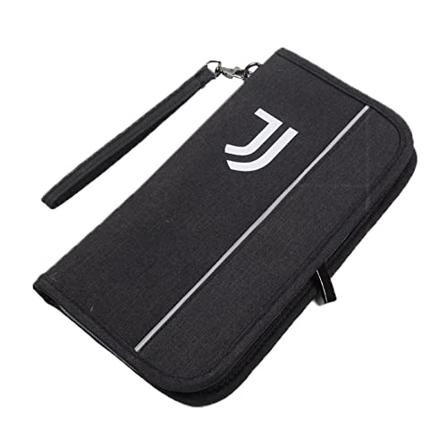 Juventus Przynieś Dokumenty Podróż Oficjalny produkt, Czarny, Taglia Unica, Portfel podróży
