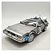 SRJCWB Modello automobilene 1/18 per Il Giocattolo del Ritorno al Futuro della Macchina del Tempo in Lega della Macchina del Tempo Delorean DMC-12 Macchina per pressofusione