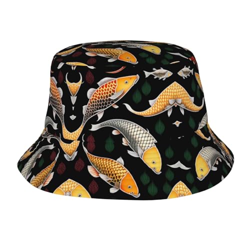 Un grupo de carpas doradas con protección solar. Ajuste universal tanto para hombres como para mujeres., Negro -, talla única