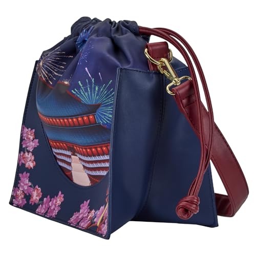 Loungefly Disney Mulan Castle Cinch Sack Crossbody Bag2