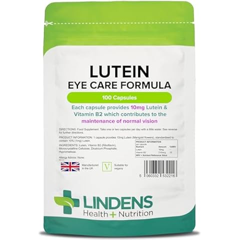 Lindens Lutein 10mg Capsules for Eye Health Cover