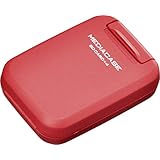 ハクバ HAKUBA ポータブルメディアケース S (SD/MicroSDカード用) 各4枚ずつ収納 レッド 帯電防止 衝撃吸収クッション採用 PP樹脂製 ストラップホール付 コンパクト DMC-20SSDRD 4977187371284