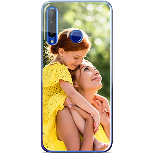 Cover personalizzata compatibile per Huawei Mate 20 Pro con la tua foto o la tua frase - Custodia personalizzata in tpu trasparente