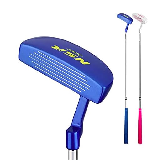 Golf Putter for Kids Left Handed Beginners - Practice Clubs for Children Ages 3-12 - Fun Outdoor Sports - Golf Club Putters (9-12Y(blue))
