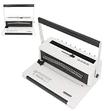 Elektrische Doppeldrahtbindemaschine, 20 Blatt Stanzer, Karten-Loseblatt-Buchbinder für Büro, Schule, Druckladen, Textbindung