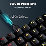 MCHOSE Ace60 Pro HE klawiatura 8000 Hz, Rapid Trigger, dokładność RT, 0,01 mm, przewodowa klawiatura gamingowa 60% RGB z przełącznikiem magnetycznym, regulowana głębokość wyzwalania, SOCD i Snap Key
