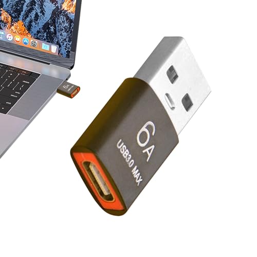 - Adaptador USB 3.0 hembra a USB macho, convertidor de puerto de velocidad de transferencia de datos de 5 Gbps, USB A a cable adaptador para portátiles, teléfonos, tabletas