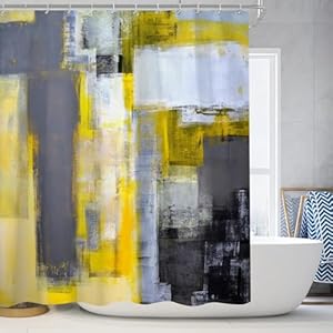 Lmycheng Abstrakter Duschvorhang 100x200 cm