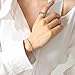 BEAMARKER Herringbone Flat Snake Chain Bracelet Vintage Shiny Silver Stainless Steel Jewelry for Men Women Dainty Simple Stackable Layered Herringbone Bracelets Trendy Accessories Gift