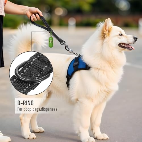 Wanmu Hundeleine Kurz, Kurzführer Hund 45 cm Übungsleine Kurzleine Hund Nylon Hundeleine für Mittlere Große Hunde
