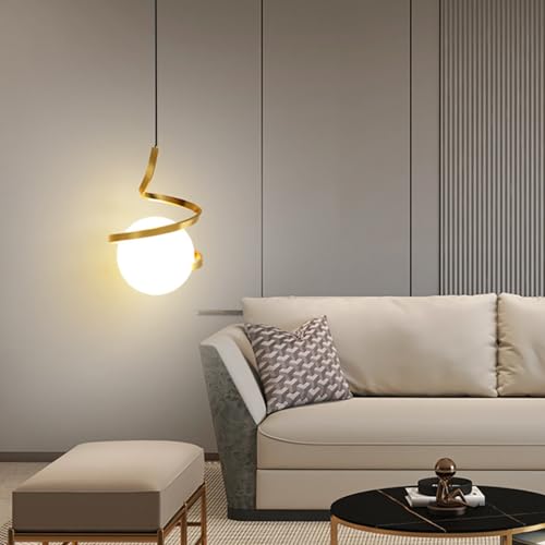 Lámpara esférica minimalista moderna de metal para interior 6